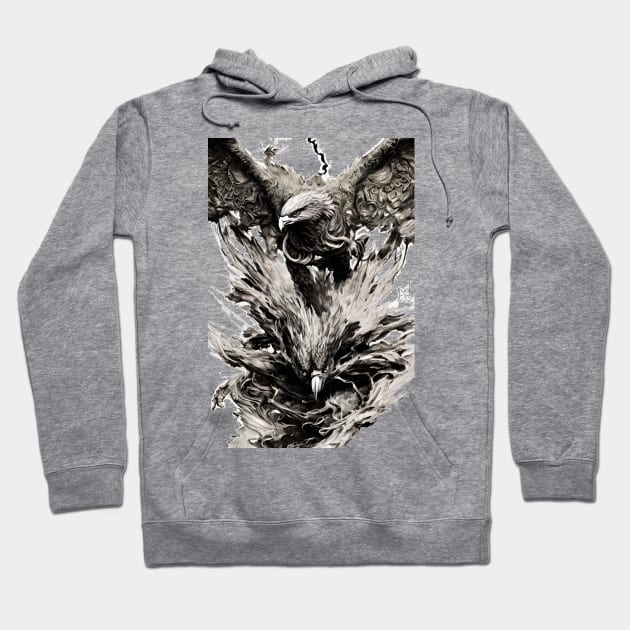 Eagle Out The Fire Hoodie by TRF Clothing